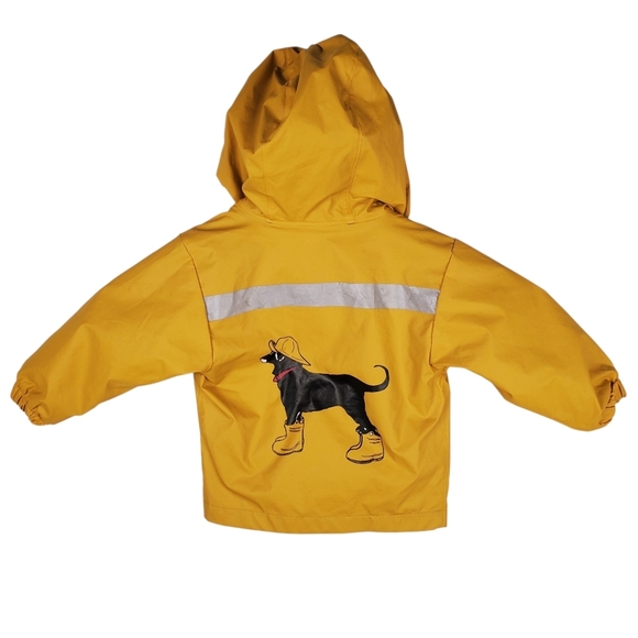 The Black Dog Brand Yellow Toddler Rain Jacket. 12 M. 0155 - Picture 5 of 10